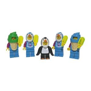Lego Penguin Slushy Van Custom Minifigure MOC Lot - Penguin Costumes & Popsicles